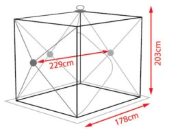 Atemi Igloo Luxury Isfisketält (178x203x229cm) -Laden Für Angelserien 911 03002 4