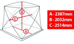 Atemi Igloo Luxury Isfisketält L (238x203x251cm) -Laden Für Angelserien 911 03003 4