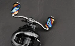 Gomexus Crank Handle W/Titanium Galaxy Knob -Laden Für Angelserien BS100T22GDX2r 5