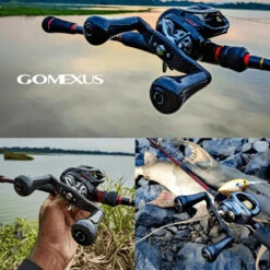 Gomexus 98mm Carbon Swept Handle With 30mm Carbon Knob -Laden Für Angelserien DCS98FA30BKBKr 3