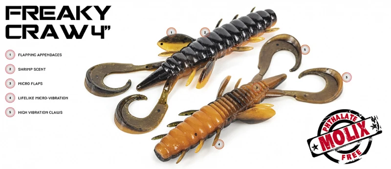 Molix Freaky Craw 10cm (5pcs) 4 Molix Freaky Craw 10cm (5pcs) – Bild 2