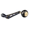 Gomexus 90mm Aluminium Power Handle With 45mm Titanium Knob - Black & Gold 2 Gomexus 90mm Aluminium Power Handle With 45mm Titanium Knob - Black & Gold -Laden Für Angelserien LYS90TB45BKGD 1