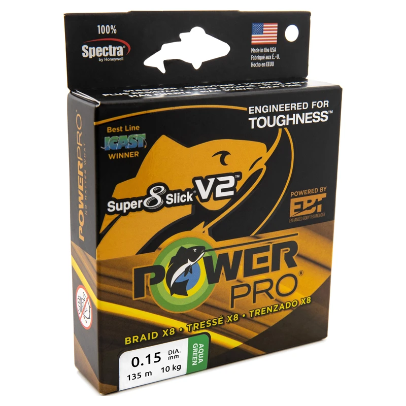 Power Pro PowerPro Super 8 Slick V2 Aqua Green 135m 3 Power Pro PowerPro Super 8 Slick V2 Aqua Green 135m