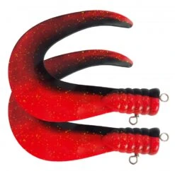 SvartZonker Big Tail (2-pack) - C15 Black/Fl.Red