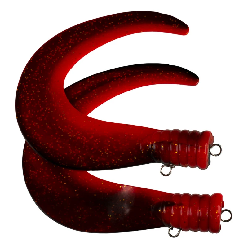 SvartZonker Big Tail (2-pack) - C31 Reverse Black/Fl.Red 3 SvartZonker Big Tail (2-pack) - C31 Reverse Black/Fl.Red
